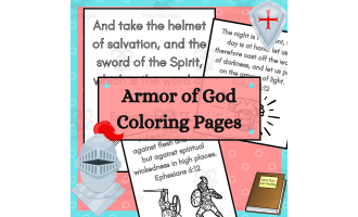 Armor of God Bible Verse Coloring Pages