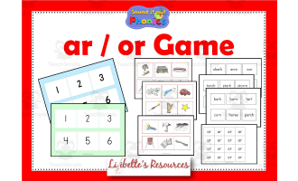 ar/or Phonic Game Colour and B/W