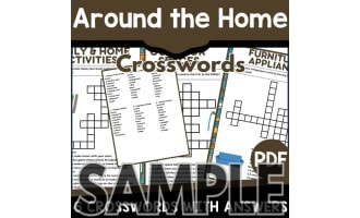 Around the Home Crossword : 1 Page Sample (PDF)