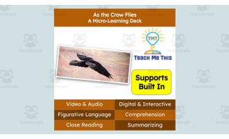 As The Crow Flies | Figurative Language Activity | Micro-Learning Deck