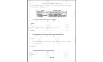 Assessments: Teachers