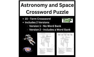 Astronomy and Space Crossword Puzzle Review Activity
