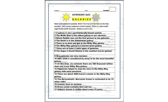 Astronomy: Galaxies Quiz