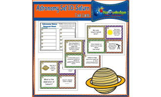 Astronomy Task Cards: Set 10: Saturn - EBOOK
