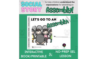 At An Assembly | Setting Behavior Expectations | Interactive Book