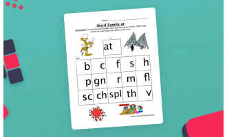AT Word Family Worksheet