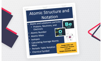 Atomic Structure and Notation Lesson - Google Slides and PowerPoint Lesson