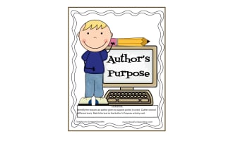 Author's Purpose Sorting Game