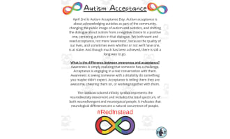 Autism Acceptance Bulletin Board