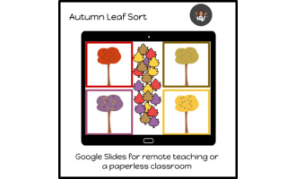 Autumn Leaf Sorting, Google Slide