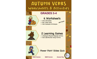 AUTUMN VERBS Worksheets and Activities