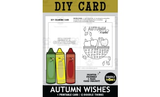 Autumn Wishes Greeting Card Paper Craft Project