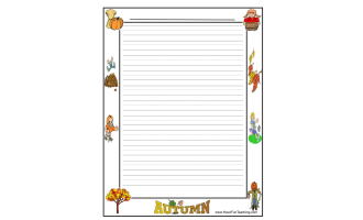 Autumn Writing Paper