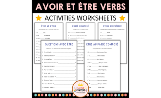 Être and Avoir Worksheets – 11 Grammar Activities