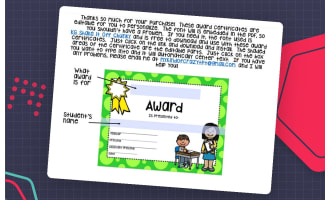Award Certificates, Editable, End of Year, Color, Special Ed