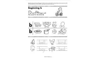 B-L Learning Consonant Sounds Printable Workbook