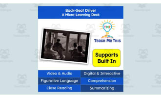 Back Seat Driver | Figurative Language Activity | Micro-Learning Deck