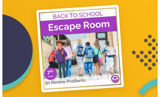 Back to School 7th Grade Math Review Activity| Digital Escape Room