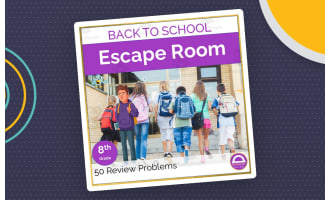 Back to School 8th Grade Math Review Activity| Digital Escape Room
