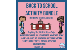 Back to School Activity Bundle for Getting to Know Each Other