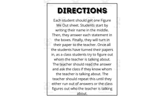 Back to School Activity