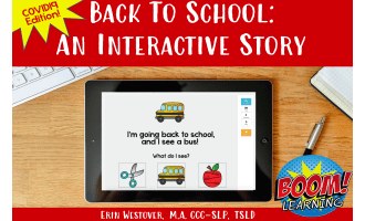 Back To School: An Interactive Story - COVID19 Edition - BOOM Cards