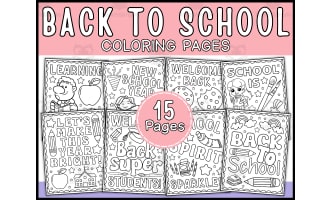 Back To School Coloring Pages | First Day Of School Coloring Pages