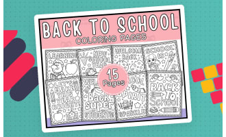 Back To School Coloring Pages | First Day Of School Coloring Pages