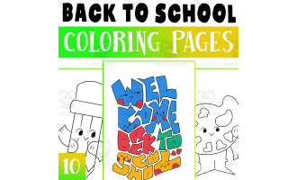 Back to school Coloring Pages Worksheet Activity