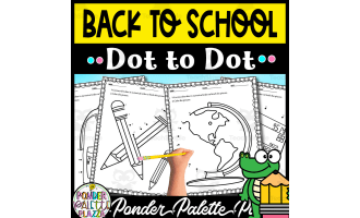 Back to School Dot to Dot Worksheets