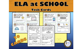 Back to School ELA Task Cards