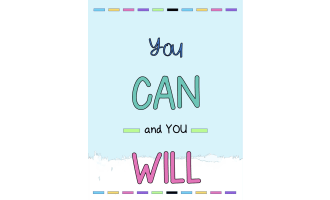 Back to School Inspirational and Growth Mindset Posters - Rainbow Theme