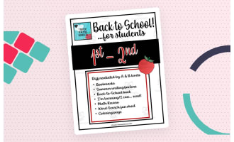 Back to School Packet for 1st + 2nd Grade