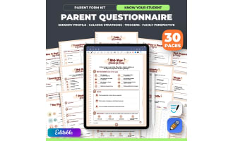 Back to School Parent Questionnaire Survey, Student Information Sheet