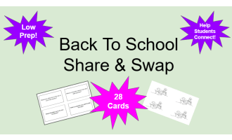 Back To School Share & Swap