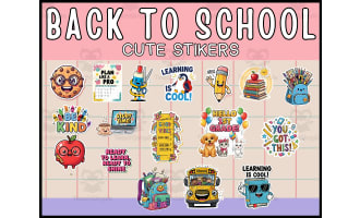 Back to School Stickers – Cute Student Rewards for First Day of School