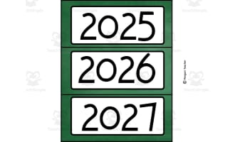 Back to School Theme Calendar Pieces