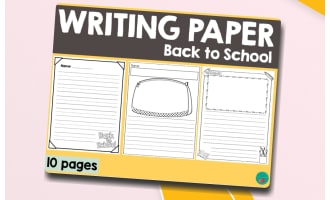 Back-to-School Writing Paper – Primary Templates