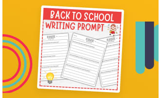 Back to School Writing Prompts, First Week of School Activities