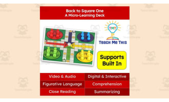 Back to Square One | Figurative Language Activity | Micro-Learning Deck