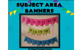 Banners: Subject Area