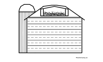 Barn Shape Book Activity