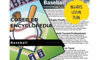 Baseball Reading Comprehension Passage - Cored Ed Encyclopedia