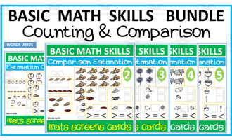 Basic Math Skills | Counting Estimation Comparison BUNDLE