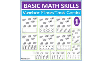 Basic Math Skills | Number Flash Task Cards 1