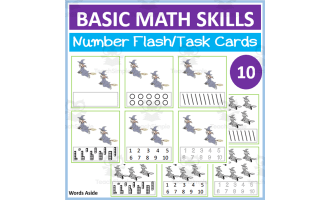 Basic Math Skills | Number Flash Task Cards 10