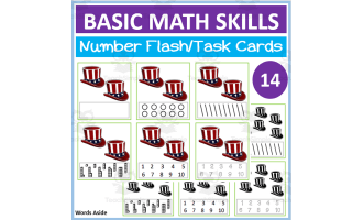 Basic Math Skills | Number Flash Task Cards 14
