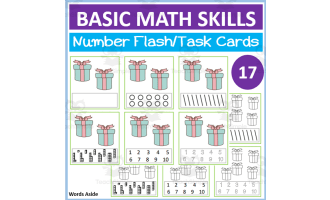 Basic Math Skills | Number Flash Task Cards 17