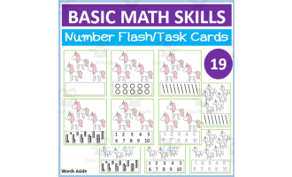 Basic Math Skills | Number Flash Task Cards 19