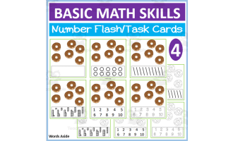Basic Math Skills | Number Flash Task Cards 4